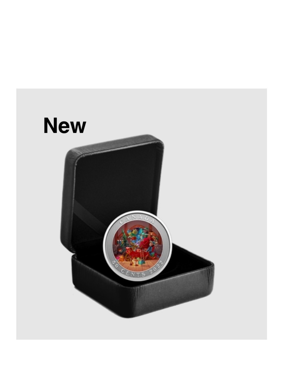 New Royal Canadian Mint Lenticular Coin – Santa’s Sleigh 2022 ⭐️⭐️⭐️⭐️
